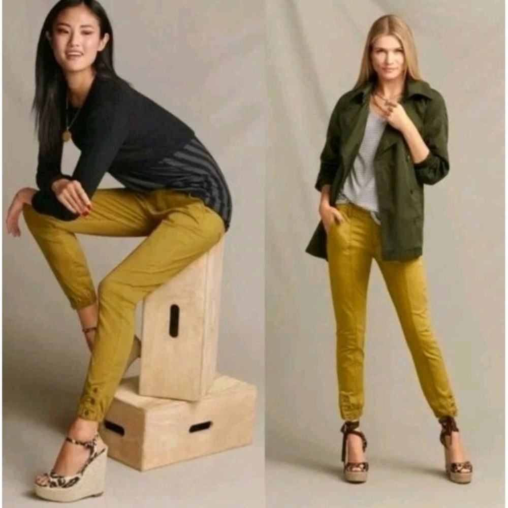 Women's Mustard Utility Jogger Pants
